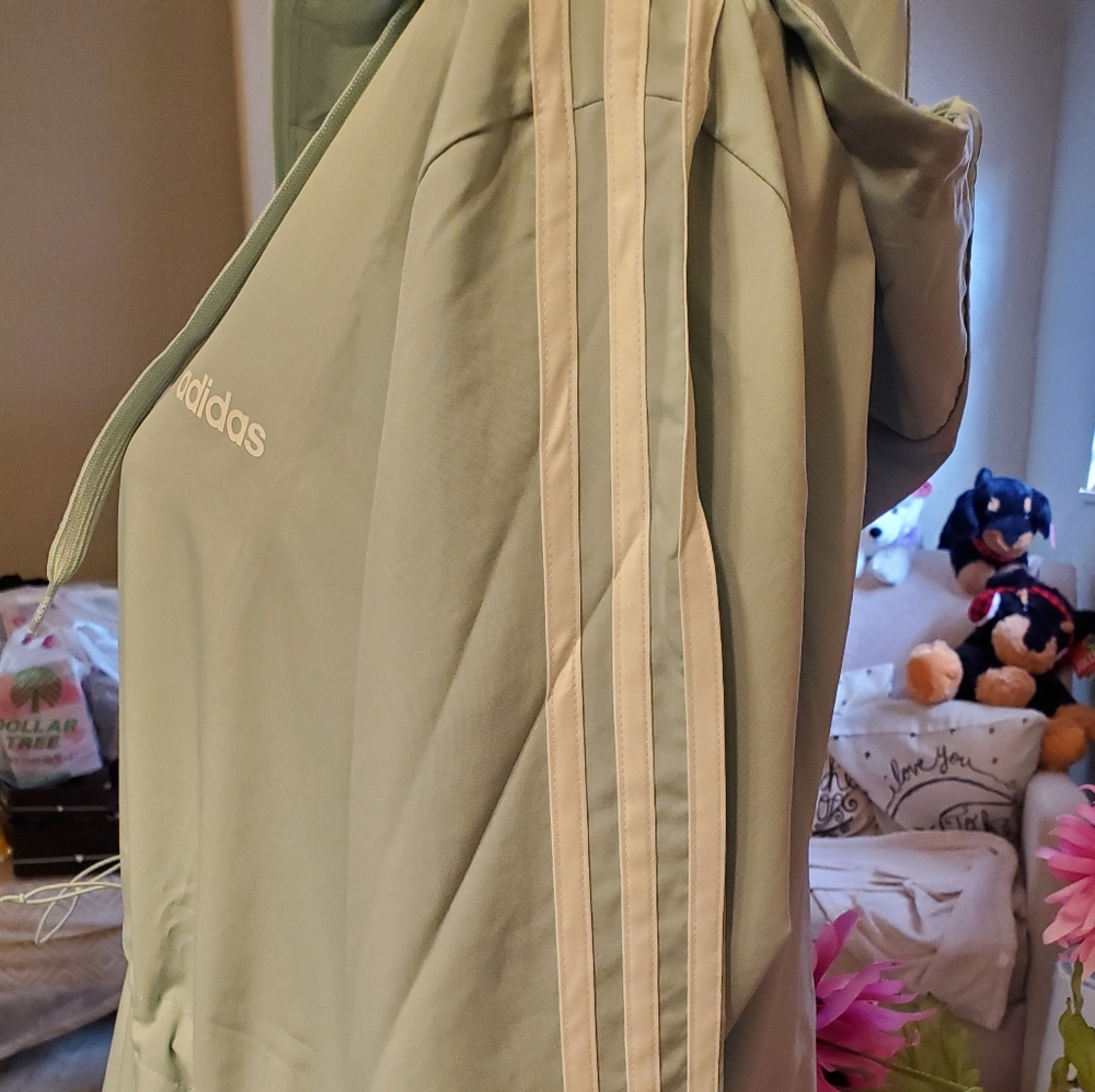 ADIDAS MINT GREEN LIGHTWEIGHT JACKET - Picture 11 of 12